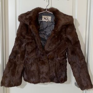 Vintage 60s Niki Rabbit Fur Coat